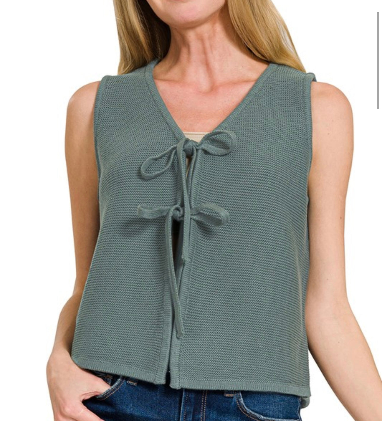 Sweet Jade Sweater Vest