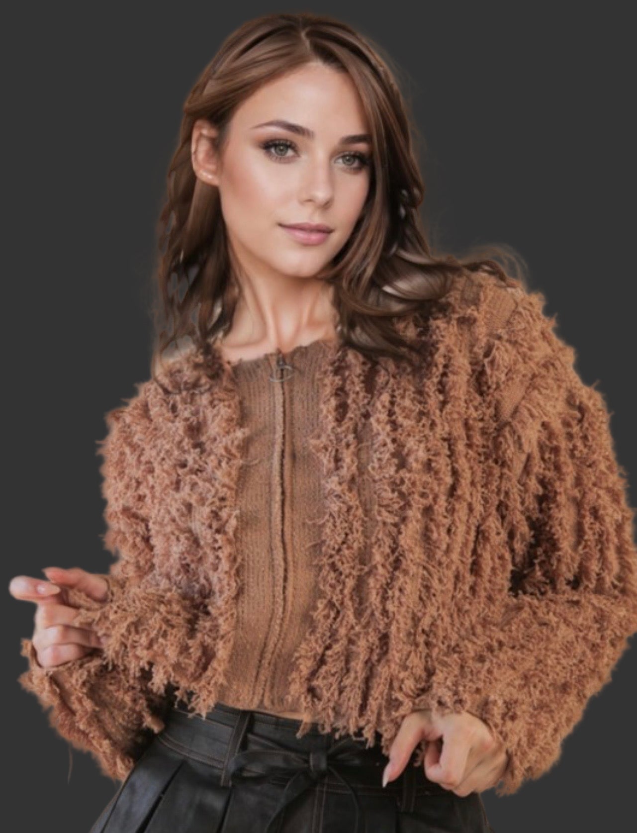 Shaggy Yarn Knit Sweater