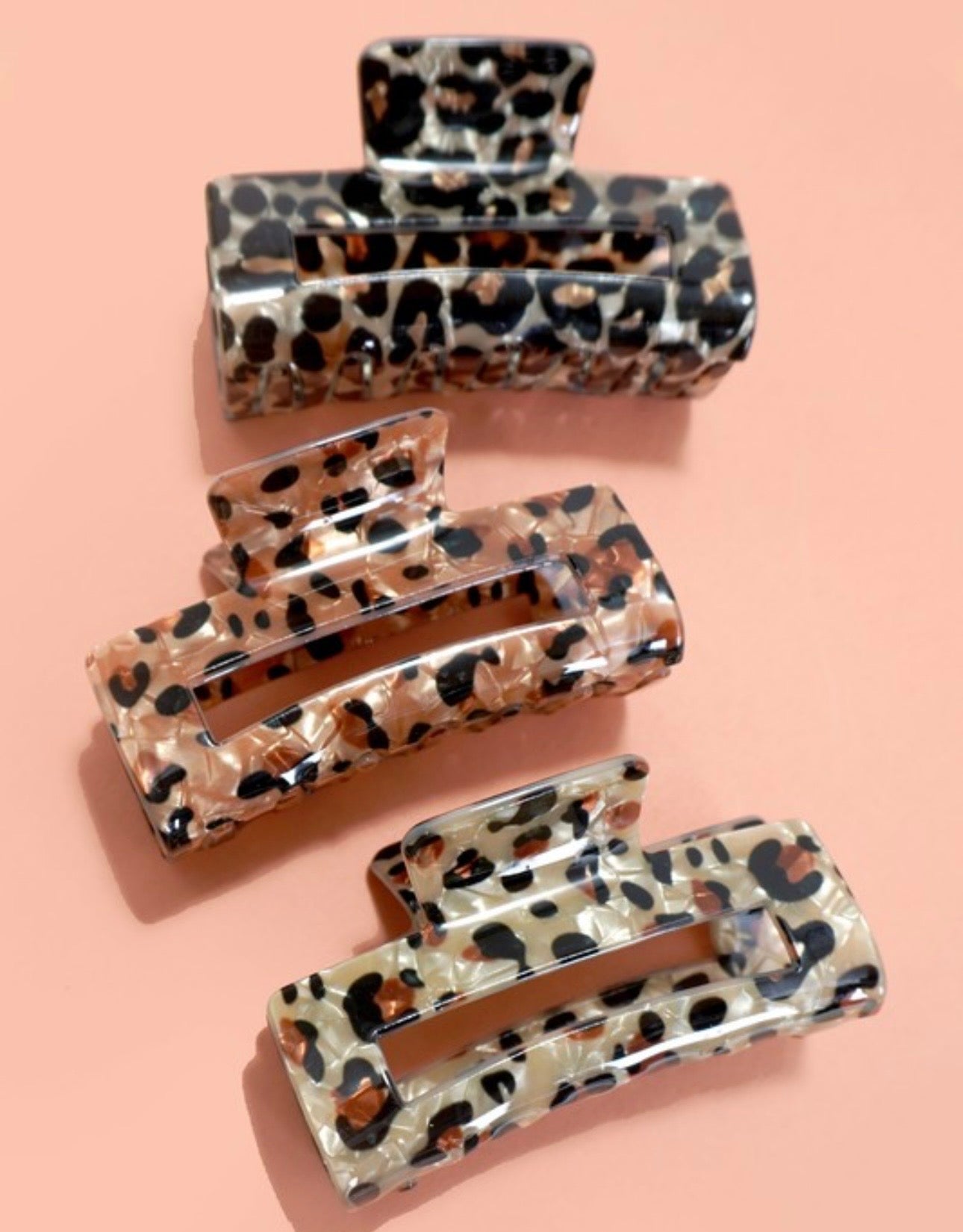 Leopard Design Claw clip