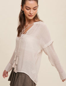 Rosalind Cream Blouse