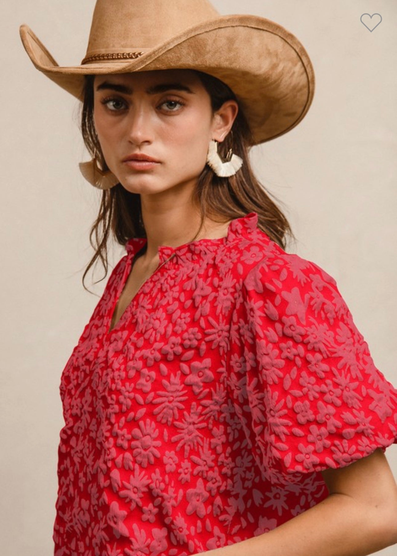 Endless Summer Floral Textured Top