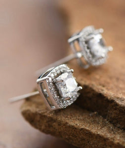 Dainty Square Studs Earrings
