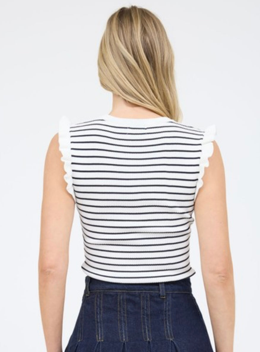 Lena Striped Sweater Shirt
