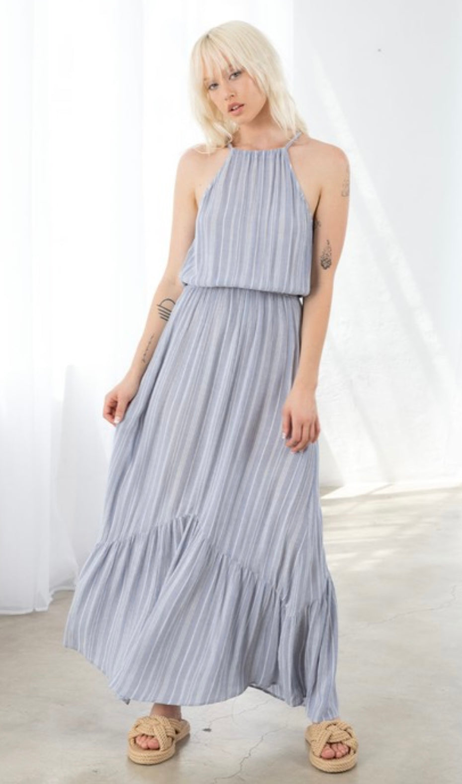 Layla Striped Maxi Dress