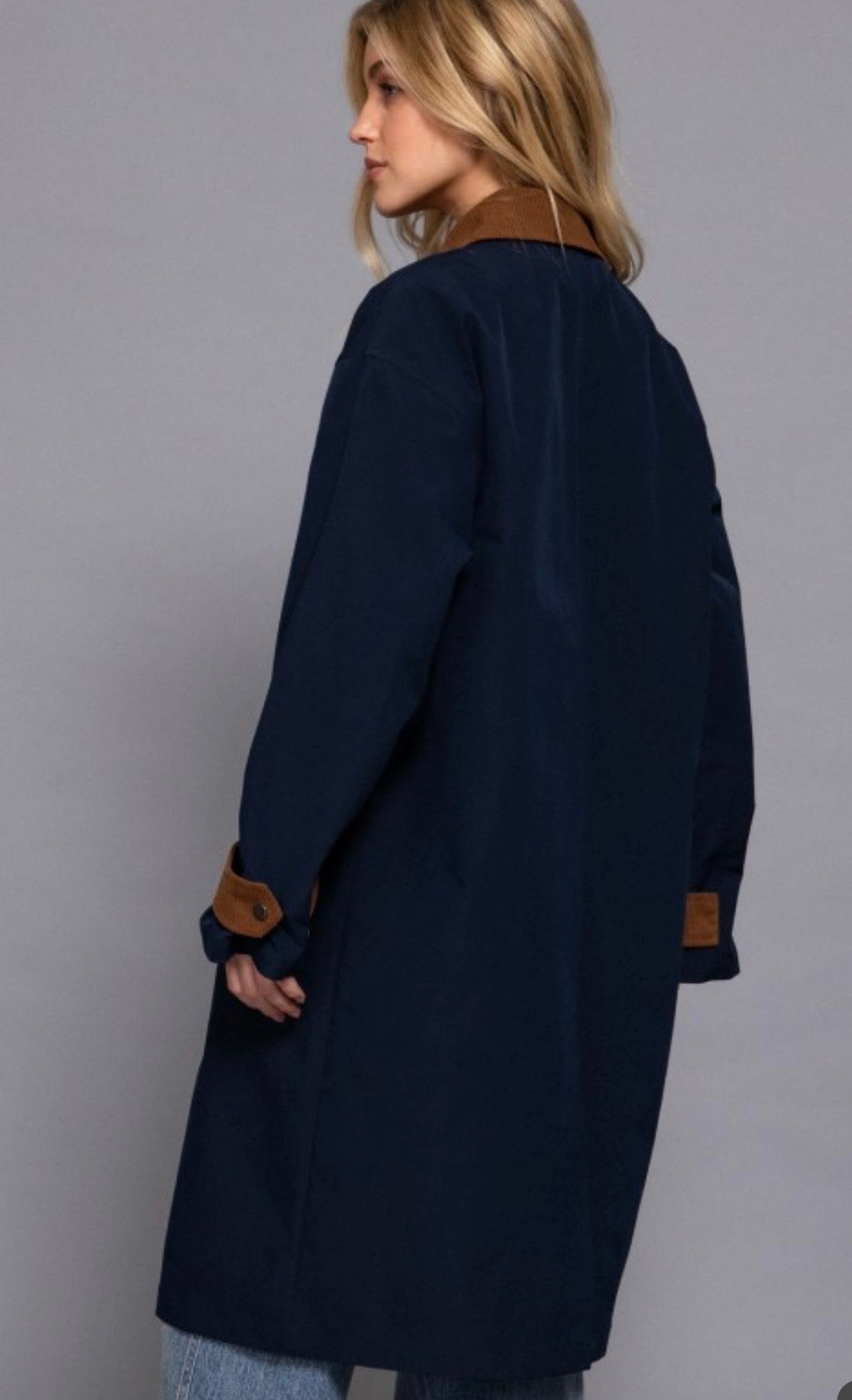 London Trench Coat -Navy