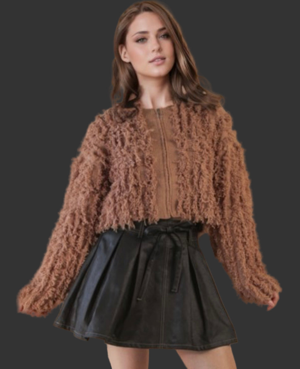 Shaggy Yarn Knit Sweater