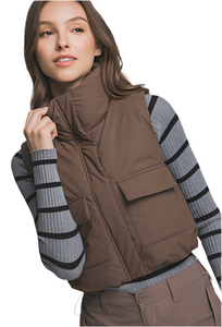 Espresso Crop Vest