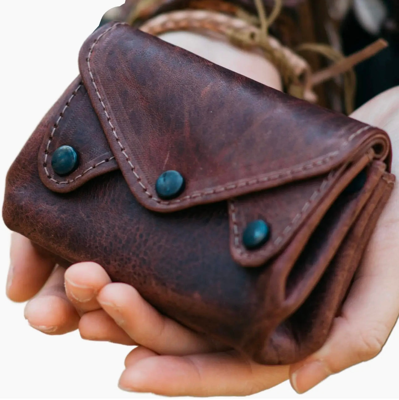 Leather Accordion Wallet