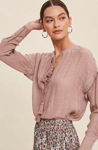 Rosalind Rose Smoke Blouse