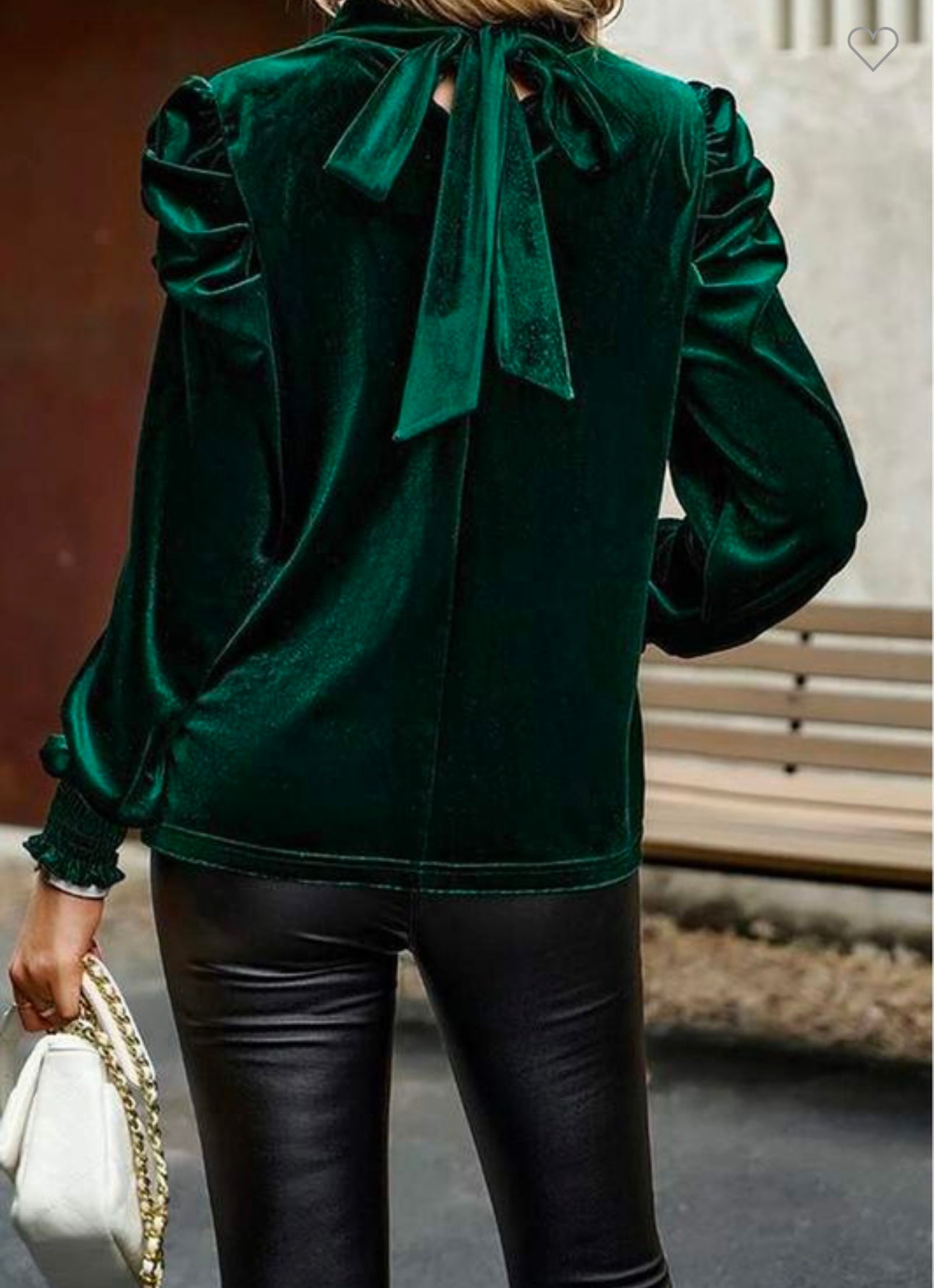 Merry & Bright Velvet  Holiday Blouse