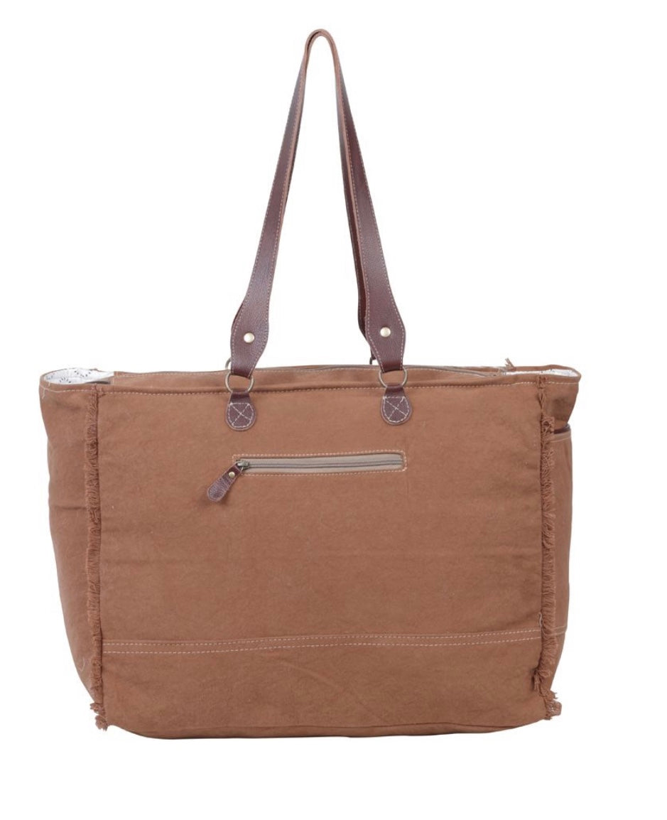 Juniper Canvas Hairon Travel Bag