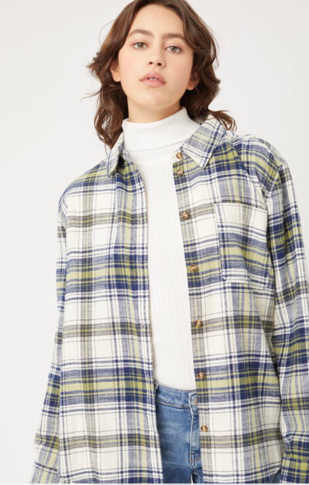 Navy Flannel Shirt