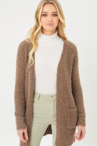 Popcorn/Eyelash Cardigan - Coco